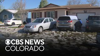 Greeley residents cleaning up after severe hail heavy rain hits neighborhoods [upl. by Scot]