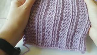 Tunisian Crochet Rib Stitch [upl. by Anairuy]