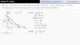 Zadanie 32  matura próbna  grudzień 2014 [upl. by Eelah]