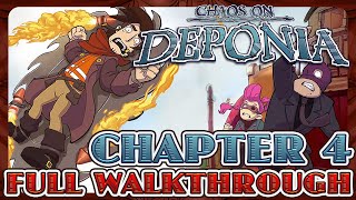 Deponia  Chapter 4  FULL GAMEPLAY WALKTHROUGH GUIDE No Commentary [upl. by Linc507]