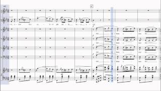 quotBrindisiquot from quotLa Traviataquot  study version w piano accompaniment and voices score animation [upl. by Afra]