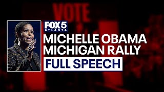 Michelle Obama full speech at Kamala Harris Michigan rally  FOX 5 News [upl. by Attennhoj]