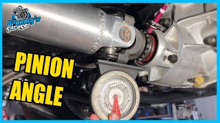 How to Set amp Measure Pinion amp Driveshaft Angle [upl. by Bordiuk]