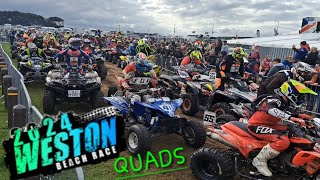 Weston Beach Race 2024 Quads [upl. by Abad247]