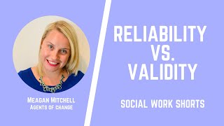 Reliability vs Validity  Social Work Shorts  ASWB Study Prep LMSW LSW LCSW Exams  New [upl. by Nolte]