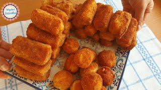 💯PATATES KROKET NASIL YAPILIR✅ 1 hamurdan 2 çeşit kroket yapın sofralarınızı şenlendirin [upl. by Narud693]