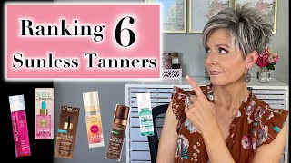 Ranking 6 Sunless Tanners  Clear Drops amp Water Mousse Formulas [upl. by Aehr]