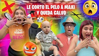 LE CORTO EL PELO A MAXI Y QUEDA CALVO Maxi es pelón👨‍🦲😱🤣 MAIYE TORREX [upl. by Neirual364]