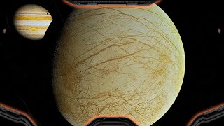 Falling Into Jupiters Moon Europa Simulation [upl. by Yasibit]