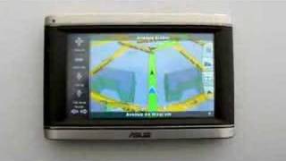 PND GPS Asus R700 with 3D landmarks and 3D buildings [upl. by Alban]