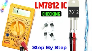 How To Check 7812 Voltage Regulator With Multimeter  Regulator ic checking  Total Repairing [upl. by Aivatnuhs]