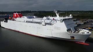 STENA NORDICA am Skandinavienkai in LübeckTravemünde [upl. by Vivl960]