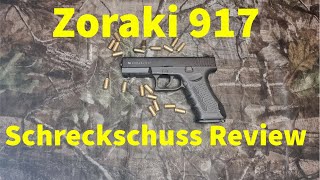 Zoraki 917 9mm Schreckschuss Pistole Review  Test mit Schusstest [upl. by Severen]