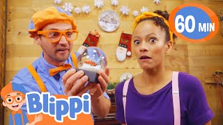 Blippi and Meekahs Holiday Snow Globe Mystery  Blippi Educational Videos for Kids [upl. by Akahs476]