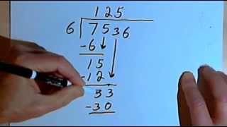 Long Division  dividing by a 1digit number 127210 [upl. by Manouch]