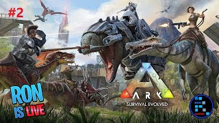 ARK SURVIVAL EVOLVED 2  LETS BUILD BIG BASE amp TAME NEW DINOS [upl. by Ahsienel]