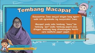 Video Pembelajaran Kelas 6 Mata Pelajaran Bahasa Jawa Tembang Macapat [upl. by Angadreme103]