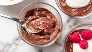 DECADENT VEGAN CHOCOLATE PUDDING EASY RECIPE GF WFPB [upl. by Hamimej]