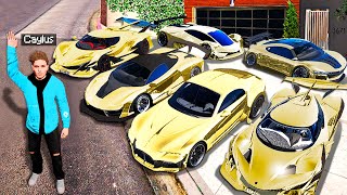 Collecting QUADRILLIONAIRE CARS In GTA 5 Mods [upl. by Laeno]