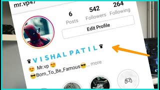 How to change instagram name font style  in Hindi  make your Instagram profile look cool [upl. by Hephzipa]