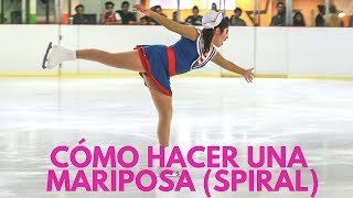 Cómo hacer una mariposa o ángel ⛸ patinajesobrehielo aprendeapatinar [upl. by Keyek]