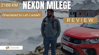 Honest Nexon XMS Petrol Milege review by ADVlogs mileage ghaziabad lehladakh tatamotors [upl. by Nagiam]