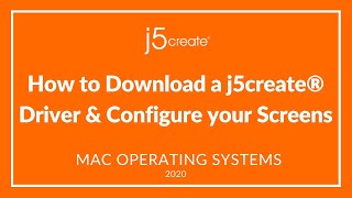 How to Download a j5create® Driver amp Configure your Screens For Mac® Operating Systems [upl. by Farny]