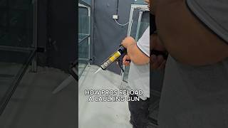 How pros reload a caulking gun [upl. by Dnilasor]