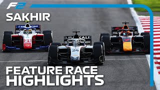 F2 Feature Race Highlights  2020 Sakhir Grand Prix [upl. by Dweck63]