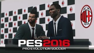 PES 2016  Master League 2 Super Contratações  Xavi  Etoo no Milan  Esquema tático [upl. by Perri977]