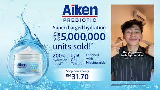 AikenPrebiotic Gel Moisturiser Lightweight yet Gives 200 Hydration Boost [upl. by Rie]