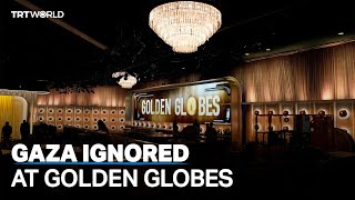 Golden Globes silence for Palestinians support for Israeli hostages [upl. by Haorbed664]