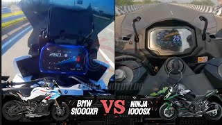 BMW S1000XR 🆚️ Kawasaki Ninja 1000SX  Accelereration amp Top Speed Attempt 🔥🔥 [upl. by Soilisav833]