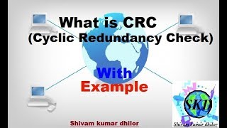 what is CRC  cyclic redundancy check  with example  error detection technique [upl. by Iretak]