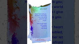 John 1427  Peace Beyond Understanding John1427 PeaceBeyondUnderstanding BiblicalPeace [upl. by Nosyt508]