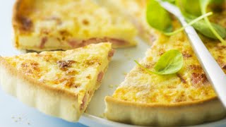 Recette  Quiche lorraine sans crème [upl. by Nahsed703]