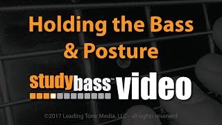 How to Hold Your Bass amp Posture  StudyBass [upl. by Rind]