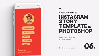 Photoshop Tutorial Instagram stories  6 Free PSD [upl. by Safko]