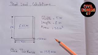 Dead Load Calculation  Civil Engineering [upl. by Saied]