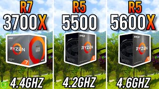 Ryzen 7 3700X vs Ryzen 5 5500 vs Ryzen 5 5600X [upl. by Deutsch900]