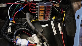 Wiring an Electric Golf Cart for 48 volt amp 12 Volt Accessories Quick overview from Start to Finish [upl. by Llenil]