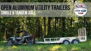 Open Aluminum Utility Everlite Trailers By LOOK Trailers [upl. by Louls580]