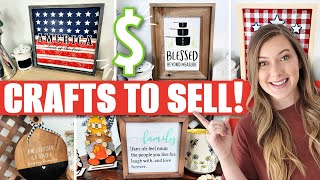 How To Make Crafts To SELL  Bring In Income While Crafting no power tools needed [upl. by Arremat]