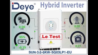 TEST Onduleur DEYE 6kw Autoconsommation ESS et autonomie [upl. by Tjon]