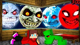 I FOUND SCARY LUNAR MOON 😱 IN MINECRAFT  MINECRAFT HORROR [upl. by Ellsworth]