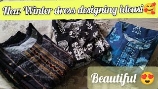 Winter 🥻dress designing ideas🥰 Beautiful 😍 dress designing Pakistani dress [upl. by Cathrine548]