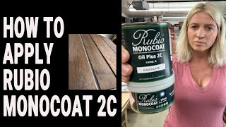 How to apply Rubio Monocoat 2C My favorite finish for furniture Color and finish all in one [upl. by Trofmoc]