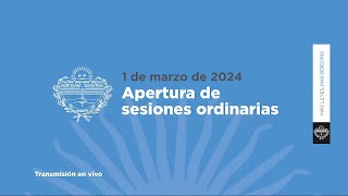 🔴EN VIVO  Legislatura de Jujuy  APERTURA DE SESIONES 01032024 [upl. by Aiceled]