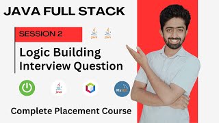 java interview questions  Java Full Stack Development Course in Hindi  Session 2 [upl. by Nahallac]