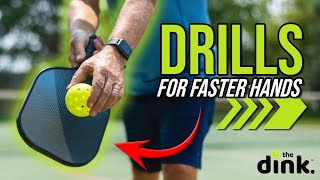 Easy Pickleball Drills to Get Faster Hands [upl. by Ystap]